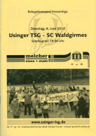 Fußball-Programm PRG Usinger TSG Vs SC Waldgirmes 4. 6. 2013 Usingen Lahnau Relegation Hessenliga Buchfinkenstadt Hessen - Programme