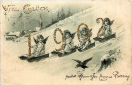 Neujahr - Jahreszahl - Engel 1902 - Año Nuevo