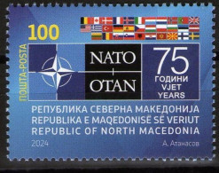 NORTH MACEDONIA 2024 - 75th ANNIVERSARY OF NATO MNH - Macedonia Del Nord