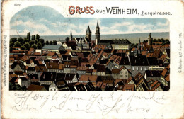 Gruss Aus Weinheim - Litho - Weinheim