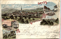 Gruss Aus Grünstadt - Litho - Gruenstadt
