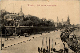 Dresden - Blick Von Der Carolabrücke - Dresden