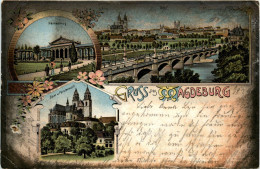 Gruss Aus Magdeburg - Litho - Magdeburg