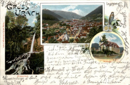 Gruss Aus Urach - Litho - Bad Urach