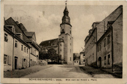 Scheibenberg - Blick Nach Der Kirche - Scheibenberg