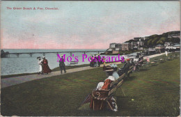 Somerset Postcard - The Green Beach And Pier, Clevedon   DZ196 - Autres & Non Classés