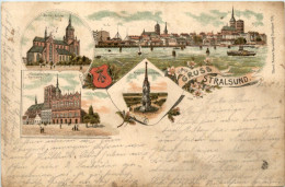 Gruss Aus Stralsund - Litho 1897 - Stralsund