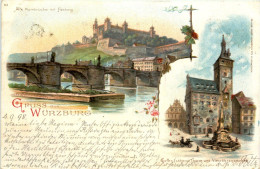 Gruss Aus Würzburg - Litho - Wuerzburg