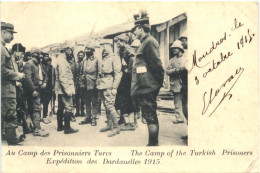 Greece - Expedition Des Dardanelles 1915 - Cam Des Prsonniers Turcs - Grecia