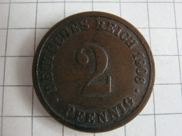 Germany 2 Pfennig 1906 D - 2 Pfennig