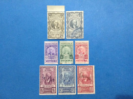 Lotto 8 Marche Da Bollo Usate Regno D'italia Vittorio Emanuele III Stempelmarke Fiscaux Revenue Tax Used - Revenue Stamps