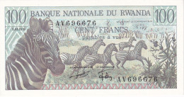 BILLETE DE RWANDA DE 100 FRANCS DEL AÑO 1978 SIN CIRCULAR (UNC)  (BANKNOTE) - Rwanda