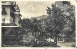 ROMANIA 1936 CALIMANESTI - VIEW FROM THE PARK, PEOPLE, BUILDINGS - Roumanie