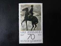 1978 Bund,  - Max Liebermann / Reiter Nach Links Am Strand - Postfrisch - MiNr. 987 - Impressionisme