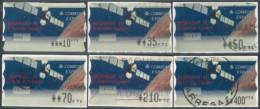 SPAIN - 2001 - HISPASAT 1C SPANISH SATELLITE STAMPS LABELS SET OF 6 OF DIFFERENT VALUES, USED . - Usados