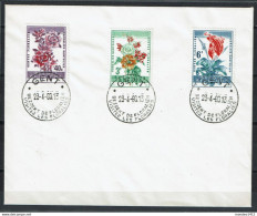 België - 1122-1124 - Stempel Gent - Bezoekt De Floraliën - Brieven En Documenten