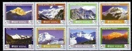 (186) Nepal  2004 / Landscapes / Mountains / Paysages / Berge / Rare / Scarce ** / Mnh  Michel 786-793 - Népal