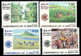 (0131) Sri Lanka  1983 / Commonwealth Day  ** / Mnh  Michel 616-619 - Sri Lanka (Ceylon) (1948-...)