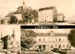 73897070 Loebau Sachsen Krankenhaus Suedvorstadt Wohnsiedlung Rathaus Bahnhof Lo - Loebau