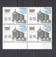 ESPAÑA 1988—Turismo: Hórreo (**) EDI 2936, YT 2571, Mi 2836, Sg 2969. En Bloque - Unused Stamps