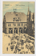 AK 1912 Markt Mit Rathaus Belebt Minden - Minden