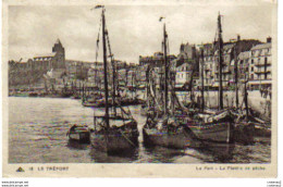 76 LE TREPORT N°18 Le Port La Flotille De Pêche En 1939 Beaux Bateaux En Gros Plan VOIR DOS - Le Treport