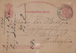 Luxembourg - Luxemburg - Carte-Correspondance  1877  Cachet Luxembourg - Enteros Postales