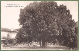 CPA  - AIN - PÉROUGE - LA PLACE DU TILLEUL DE SULLY - (Arbre) - Pérouges