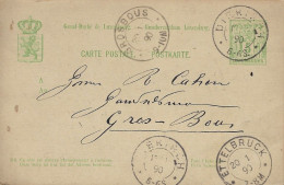 Luxembourg - Luxemburg - Carte-Correspondance  1890   Cachet  Grosbous  -  Diekirch  -  Ettelbruck - Interi Postali