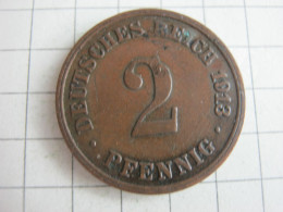 Germany 2 Pfennig 1913 D - 2 Pfennig
