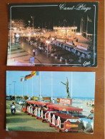 Lot 2 Cartes De Canet Plage Le Petit Train - Canet Plage