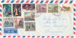 Spain Air Mail Cover Sent To Denmark Puerto De La Cruz 25-3-1972 Multi Franked - Covers & Documents