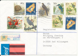 New Zealand Registered Cover Sent To Germany Nairakei Village 10-3-1989 - Lettres & Documents