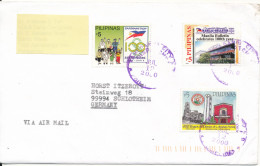 Philippines Cover Sent Air Mail To Germany 12-7-2000 Topic Stamps - Filippine