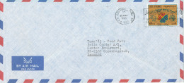 Kuwait Air Mail Cover Sent To Denmark 20-5-1983 Single Franked - Kuwait