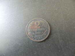 Bulgaria 2 Stotinki 1901 - Bulgarije