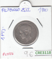 CRE3118 MONEDA ESPAÑA ALFONSO XIII 1 PESETA 1900 BC - Autres & Non Classés