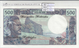 BILLETE NUEVAS HEBRIDAS 500 FRANCOS 1979 P-19c SIN CIRCULAR - Other - Oceania