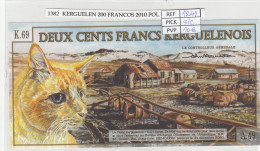 BILLETE KERGUELEN 200 FRANCOS 2010 KRG-02as SIN CIRCULAR - Sonstige – Ozeanien