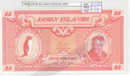 BILLETE JASON ISLAND 5 POUNS 1979 JI-3 SIN CIRCULAR - Andere - Amerika