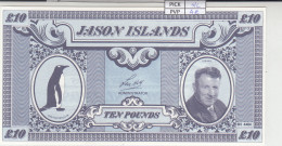 BILLETE JASON ISLAND 10 POUNS 1979 JI-4 SIN CIRCULAR - Sonstige – Amerika