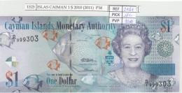 BILLETE ISLAS CAIMAN 1 DOLAR 2010 P-38a SIN CIRCULAR - Autres – Amérique