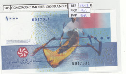 BILLETE COMOROS 1.000 FRANCOS 2005 P-16a SIN CIRCULAR - Otros – Oceanía