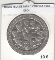 CR2686 MONEDA ISLA DE MAN 1 CORONA 1981 EBC+ - Otros – Europa