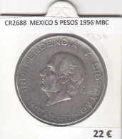 CR2688 MONEDA MEXICO 5 PESOS 1956 MBC - Otros – América