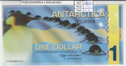 BILLETE ANTARTIDA 1 DOLAR 2011 POLIMERO ANT-014e SIN CIRCULAR - Other - Oceania