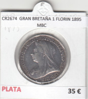 CR2674 MONEDA GRAN BRETAÑA 1 FLORIN 1895 MBC - Sonstige – Europa