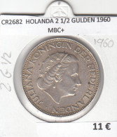 CR2682 MONEDA HOLANDA 2 1/2 GULDEN 1960 MBC+ - Andere - Europa
