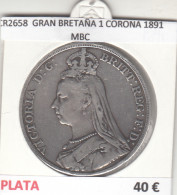 CR2658 MONEDA GRAN BRETAÑA 1 CORONA 1891 MBC - Otros – Europa