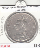 CR2664 MONEDA GRAN BRETAÑA 2 CHELINES 1889 MBC - Autres – Europe
